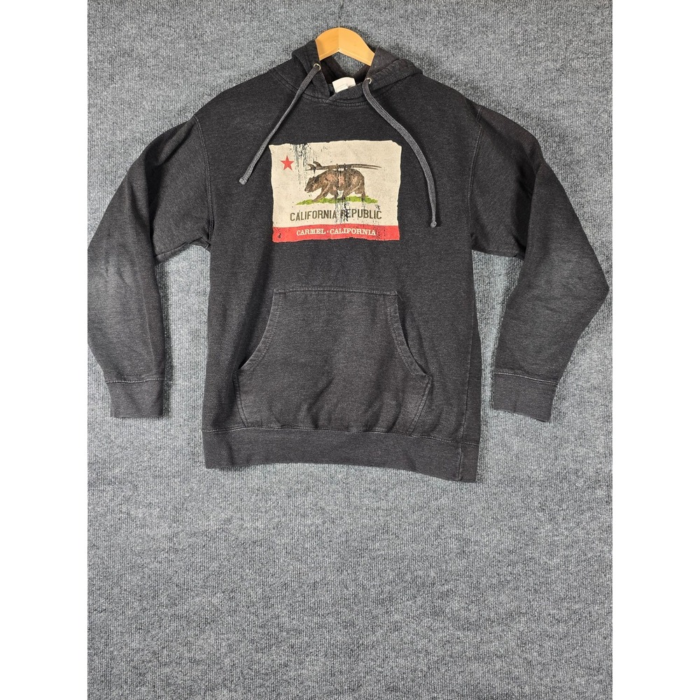 Coastal Classics California Republic Bear‎ Graphic Hoodie Men's Medium